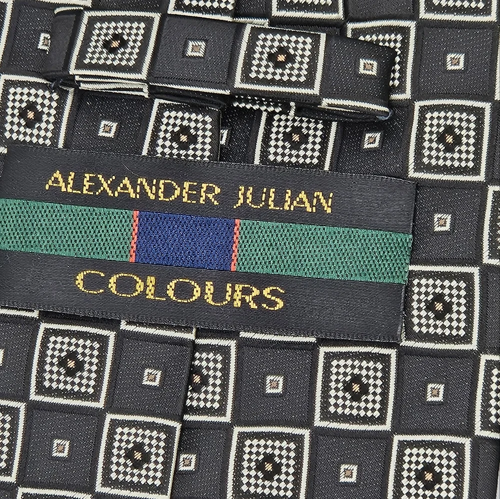 Alexander Julian colours geometric tie